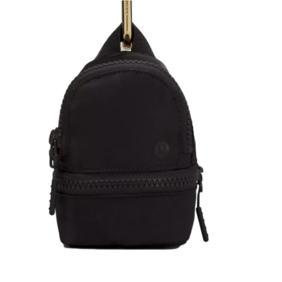 lululemon athletica Handbags - LULULEMON City Adventure Backpack Nano In Black And Gold Nwt